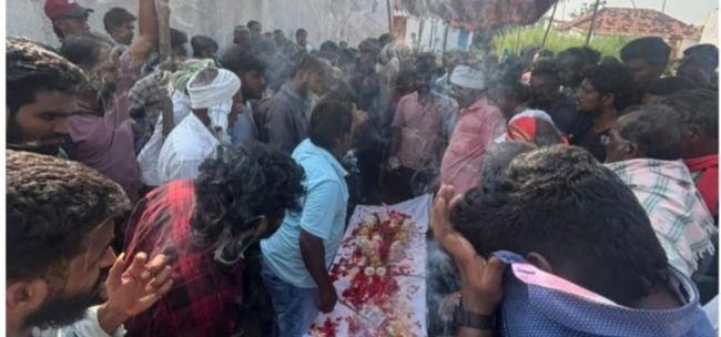 వట్టెంల గ్రామానికి చేరిన గల్ఫ్ కార్మికుడు వెంకటేష్ పార్థివదేహం