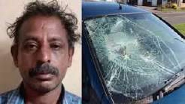 కారుపై రాయి విసిరిన బైకర్: కేరళలో నిందితుడి అరెస్ట్, పాత నేర చరిత్ర వెలుగులోకి!