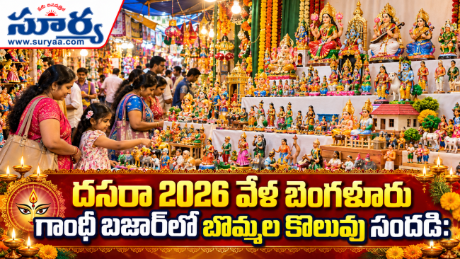  దసరా 2026 వేళ బెంగళూరు గాంధీ బజార్‌లో బొమ్మల కొలువు సందడి: