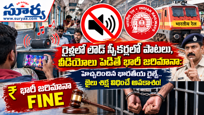  రైళ్లలో లౌడ్ స్పీకర్లలో పాటలు, వీడియోలు పెడితే భారీ జరిమానా: హెచ్చరించిన భారతీయ రైల్వే.. జైలు శిక్ష విధించే అవకాశం!