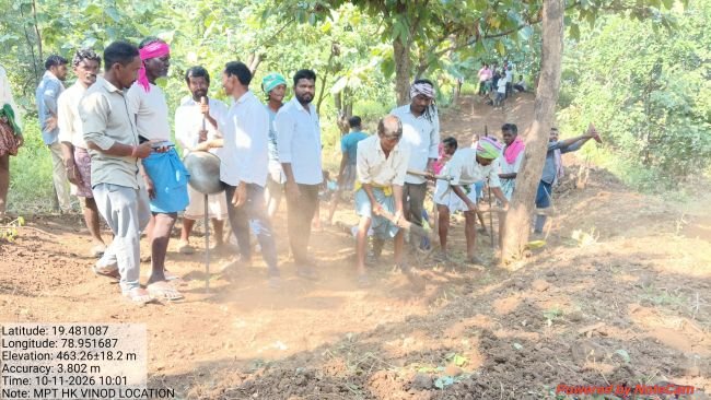 మన్కుగూడలో విబి జీ రామ్ పథకం పనులకు శ్రీకారం