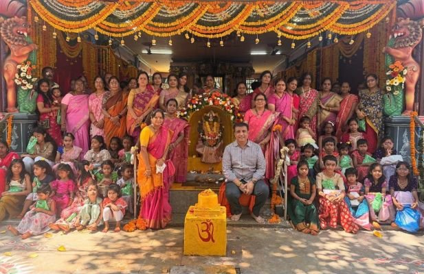 శ్రీ భూ లక్ష్మీదేవి ఆలయంలో శరన్నవరాత్రి వేడుకలు వైభవంగా ప్రారంభం - విశాల్ సుధాం