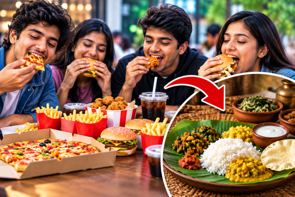యువతలో పెరుగుతున్న ఫాస్ట్ ఫుడ్ సంస్కృతి.. సంప్రదాయ ఆహారానికి దూరమవుతున్న వైనం!