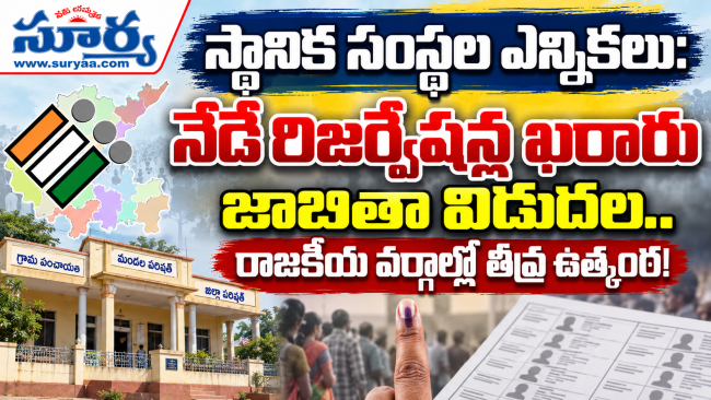  స్థానిక సంస్థల ఎన్నికలు: నేడే రిజర్వేషన్ల ఖరారు జాబితా విడుదల.. రాజకీయ వర్గాల్లో తీవ్ర ఉత్కంఠ!