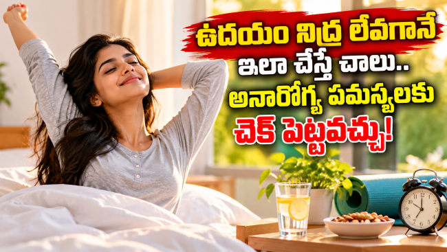 ఉదయం నిద్ర లేవగానే ఇలా చేస్తే చాలు.. అనారోగ్య సమస్యలకు చెక్ పెట్టవచ్చు!