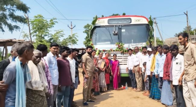 సూర్య కథనానికి స్పందన.. అగర్‌గూడకు బస్సు సర్వీసు ప్రారంభం