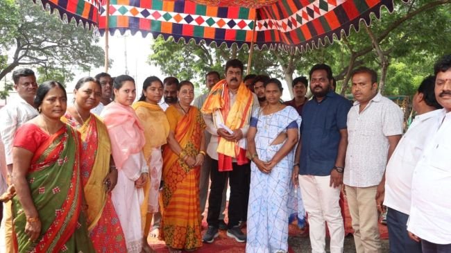 కండ్రికలో పలగాని బాబురావు పార్కు అభివృద్ధి పనులకు శంకుస్థాపన