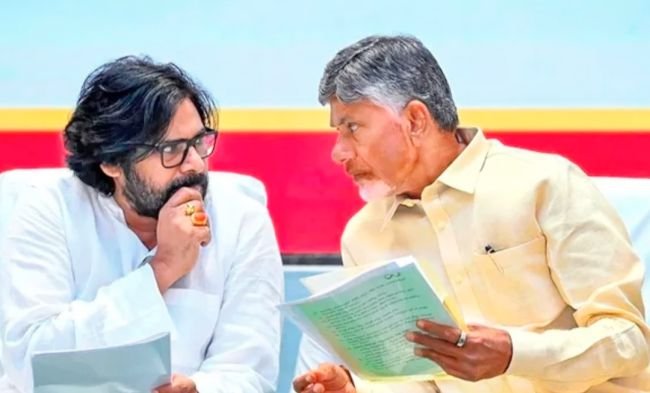కూటమిలో సీట్ల లొల్లి-తేలని పంచాయితీ -మేయర్, ఛైర్మన్ సీట్లపై పవన్ సీరియస్  -రెండు గంటల పాటు చంద్రబాబు, మనోహర్, మాధవ్ మంతనాలు  -పల్లా శ్రీనివాస్‌కు అప్పగింత
