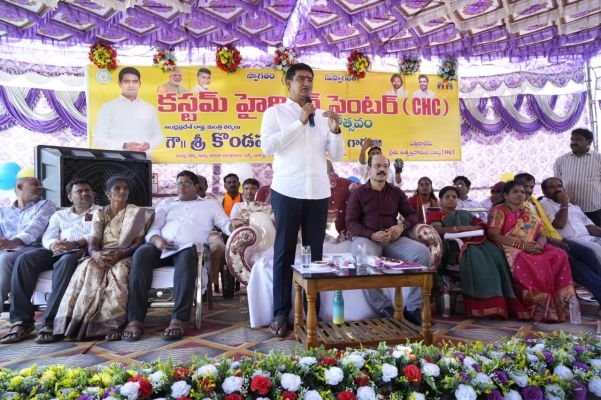 మహిళలకు భరోసా - రైతన్నలకు వరం...  దత్తి రాజేరులో కస్టమ్ హైరింగ్ సెంటర్ ప్రారంభం 