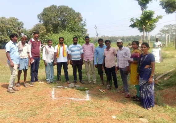 ఆరుగోశాలకు శంకుస్థాపన చేసిన ఏఎంసీ ఉపాధ్యక్షులు" దాసరి"  