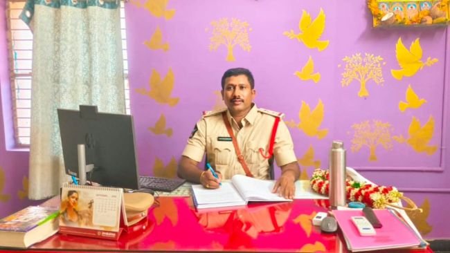 సైదాపురం పోలీస్ స్టేషన్లో నూతన బాధ్యతలు స్వీకరించిన ఎస్సై నాగమల్లేశ్వరరావు