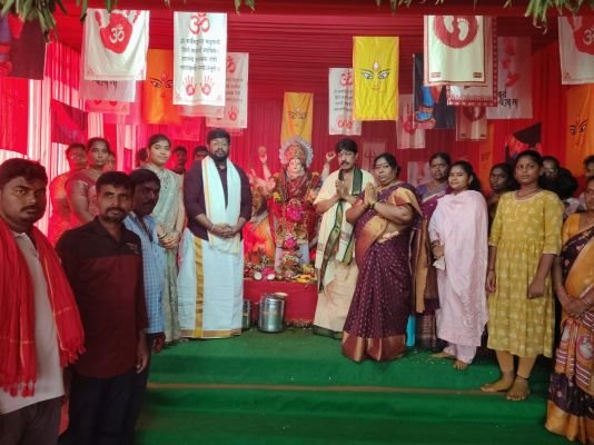 నాలుగో రోజు దుర్గామాత పూజలు