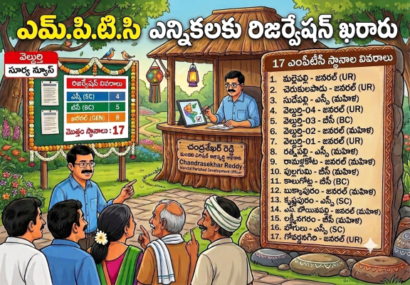 వెల్దుర్తి మండలంలో మొత్తం 17 ఎంపీటీసీ స్థానాలు ఉన్నాయి. వాటి వివరాలు మరియు రిజర్వేషన్లు: 