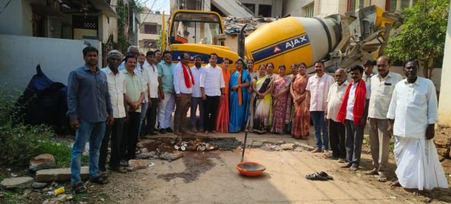 ఎంపీ ల్యాడ్స్ నిధులతో 28వ వార్డులో సీసీ రోడ్డు పనులు ప్రారంభం: బీజేపీ అసెంబ్లీ కోఆర్డినేటర్ వడ్ల నందు