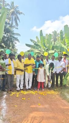 వెలివెలలో రూ.1.15 కోట్లతో అభివృద్ధి పనులు ప్రారంభం  సిమెంట్‌ రోడ్లకు రూ.55 లక్షలు.. గ్రావెల్‌ రోడ్లకు రూ.59.5 లక్షలు
