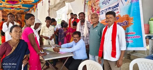 మలక్ చించోలిలో ఉచిత కంటి వైద్య శిబిరానికి విశేష స్పందన