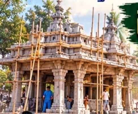 ఆంజనేయ స్వామి ఆలయ నిర్మాణానికి రూ.2 లక్షలు విరాళం అందజేసిన ఎమ్మెల్యే కోమటిరెడ్డి రాజ్ గోపాల్ రెడ్డి