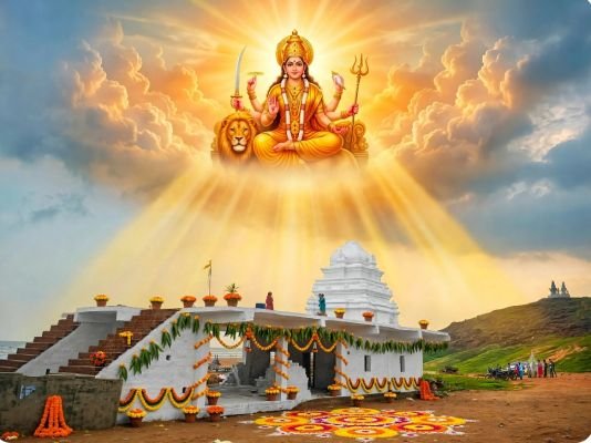 రేవుపోలవరం సముద్ర తీరాన వెలసిన ఆధ్యాత్మిక దివ్యకాంతి... శ్రీకనకదుర్గమ్మ ఆలయం!