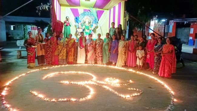 కెల్లెడులో నయనానందకరంగా ‘లలితా దీపోత్సవం’
