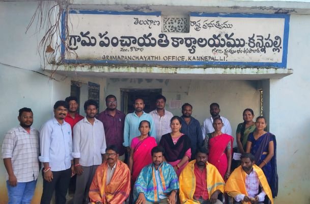 కన్నెపల్లి గ్రామపంచాయతీ కార్మికులకు ఘన సన్మానం