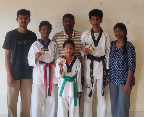 జాతీయస్థాయి స్కూల్ గేమ్స్ లో విద్యార్థులు