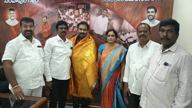 నెల్లూరు కార్పొరేషన్ 43వ డివిజన్ అభ్యర్థిగా గొల్లపల్లి సుదర్శనం