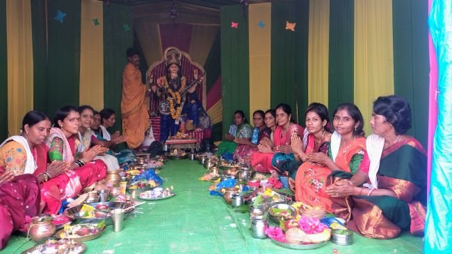 కొత్తగూడలో ఘనంగా కుంకుమ పూజ