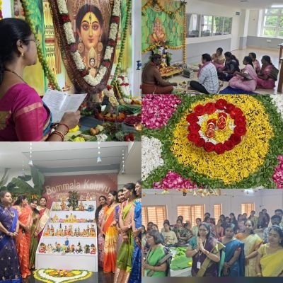 గీతంలో దసరా సంబరాలు... *సరస్వతి పూజ, బొమ్మల కొలువు, దాండియా సందడి*