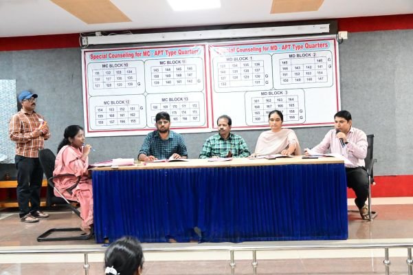 సింగరేణి కార్పొరేట్ పరిధిలో నూతన క్వార్టర్ల కౌన్సిలింగ్