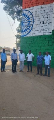పండుగ ఏర్పాట్లను పరిశీలించిన ఎంపీడీవో శ్రీనివాస్