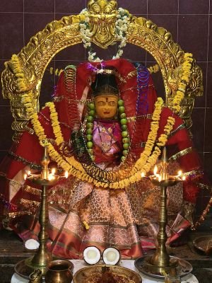 శరన్నవరాత్రుల 7వ రోజు.. శ్రీ మహా చండీ అమ్మవారి అలంకరణలో బ్రహ్మగిరి క్షేత్రం