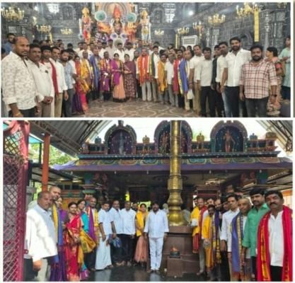 లక్ష్మీదేవి అలంకారంలో దుర్గమ్మ దర్శనం