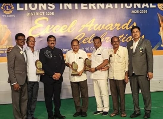 మణుగూరు లయన్స్ క్లబ్ కు  అవార్డుల పంట