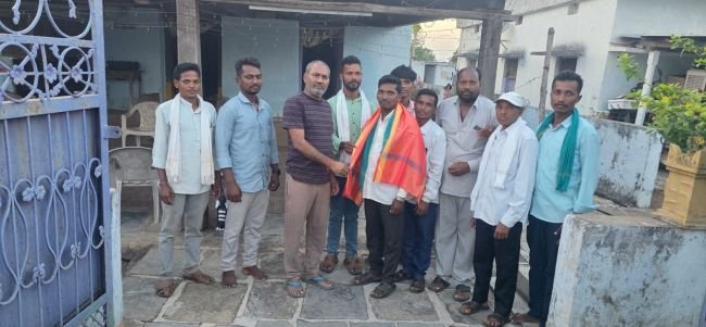 కోలం సంఘం నూతన అధ్యక్షుడు బొజ్జిరావుకు ఘన సన్మానం