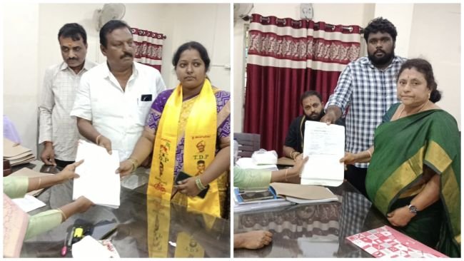 పలమనేరు మున్సిపల్ ఎన్నికల్లో నామినేషన్ల జోరు