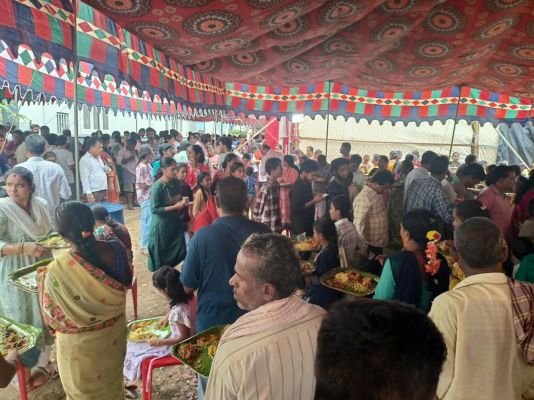 రాజాం గాంధీనగర్లో భారీ అన్నసమారాధన 