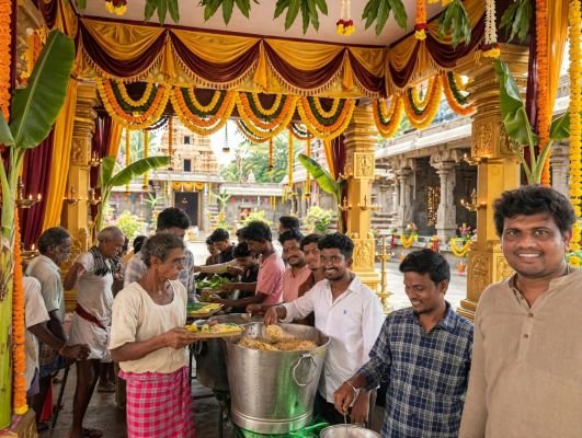 బోనిలో ఘనంగా అన్నదానం...!!