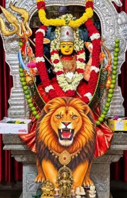 దుర్గాదేవి అలంకరణలో పెద్దమ్మతల్లి: