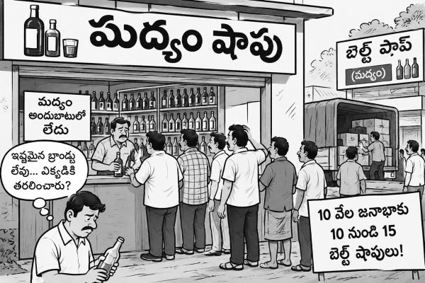 మద్యం దుకాణాల్లో కొరత.. బెల్ట్‌ షాపులకు తరలింపుపై ఆరోపణలు!