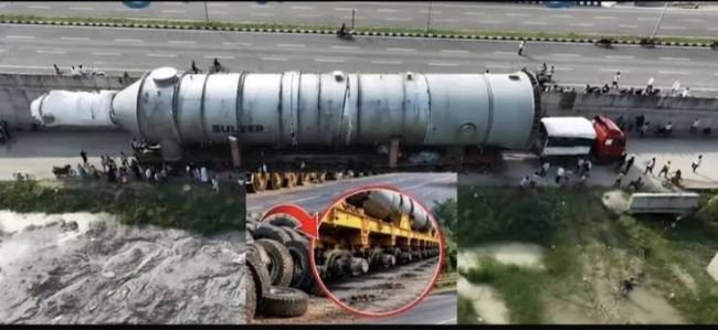  యూపీకి చేరిన 308 చక్రాల ‘బాహుబలి’ ట్రక్: చెట్లు నరికి, విద్యుత్ స్తంభాలు తొలగించి దారి క్లియర్.. గమ్యస్థానానికి 200 టన్నుల భారీ మెషిన్!