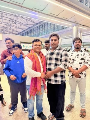 అమెరికా నుంచి స్వదేశానికి తిరిగి వచ్చిన జిఎంఆర్ కు ఘన స్వాగతం పలికిన బి.ఆర్.ఎస్ నాయకులు