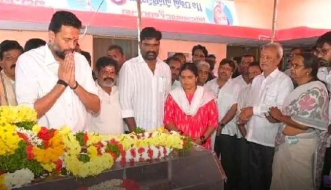 కిరణ్ కు మంత్రి టీజీ భరత్ నివాళులు
