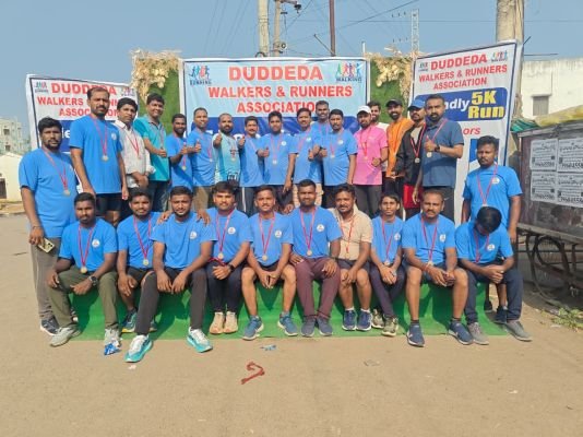 దుద్దెడలో 5కే రన్ కు విశేష స్పందన