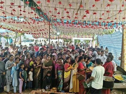 మణుగూరులో మహా అన్నదానం..భారీగా హాజరైన భక్తులు