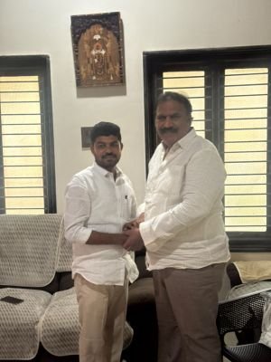 రాష్ట్ర కార్యదర్శి చావ్వ రాజశేఖర్ రెడ్డిని కలిసిన మేయర్ అభ్యర్థి రమేష్ గౌడ్  మున్సిపల్ ఎన్నికలపై సుదీర్ఘ చర్చ