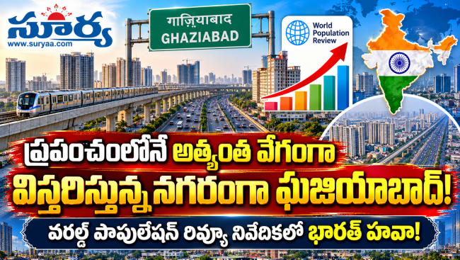  ప్రపంచంలోనే అత్యంత వేగంగా విస్తరిస్తున్న నగరంగా ఘజియాబాద్: వరల్డ్ పాపులేషన్ రివ్యూ నివేదికలో భారత్ హవా!