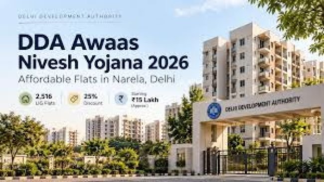  డీడీఏ ‘ఆవాస్ నివేష్ యోజన 2026’కు అనూహ్య స్పందన: నరేలాలో 2,516 ఎల్‌ఐజీ ఫ్లాట్లకు పోటెత్తిన కొనుగోలుదారులు!