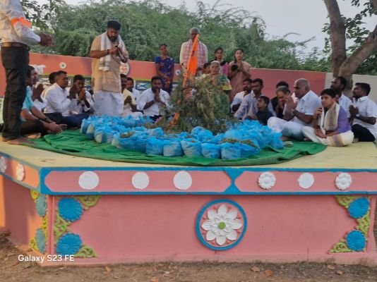 వైభవంగా బిజినేపల్లి మండలం నంది  వడ్డేమాన్ గ్రామం లో శమి పూజలు...దసరా వేడుకలు...