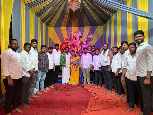 భవాని మాత యూత్ అసోసియేషన్‌కు ఐదేళ్లుగా చేవెళ్ల మహి చేయూత.. కాసుల మహేందర్ గౌడ్‌కు కృతజ్ఞతలు తెలిపిన BMYA