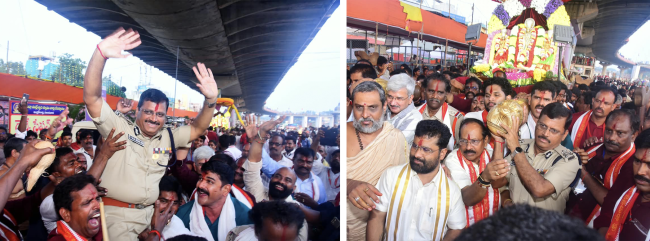 దసరా ఉత్సవాలు ప్రశాంతంగా ముగిసేలా పటిష్ట బందోబస్తు